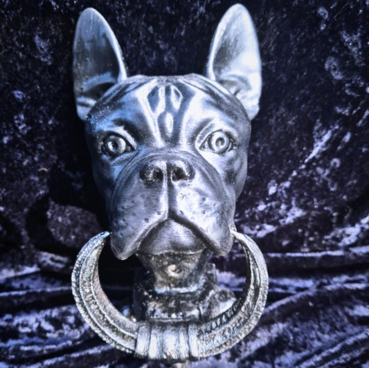 Türklopfer Französische  Bulldogge Bronze u. Silber farbend, Versand 6,95€