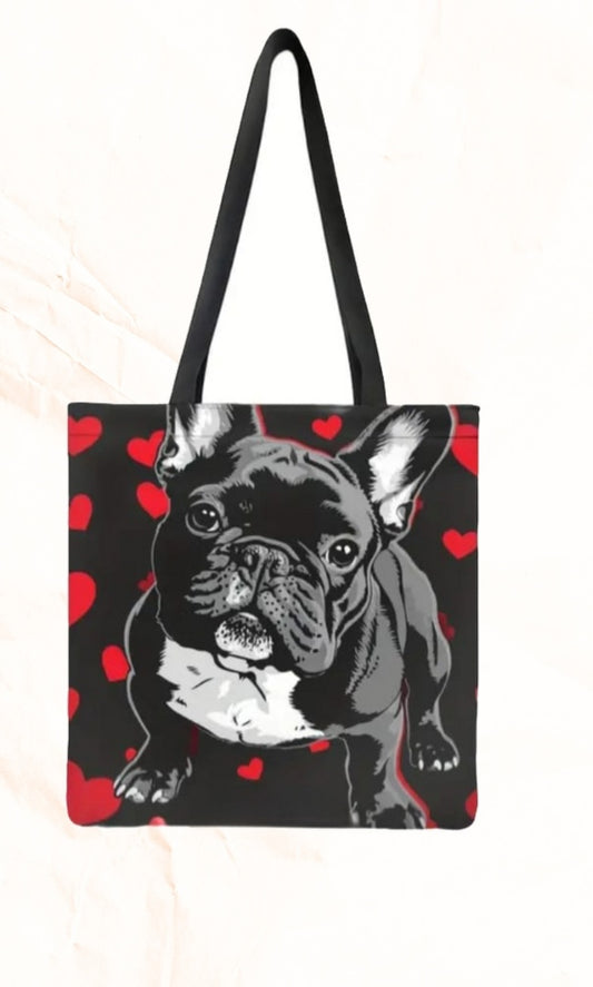 Stofftasche Französische Bulldogge, Versand 3,99€