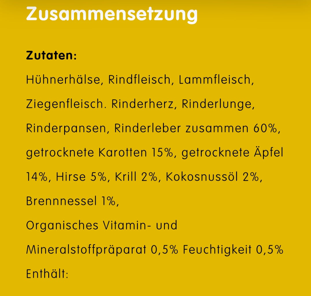 Vol Bio Welpentrockenfutter 14kg – Kaltgepresst, glutenfrei, 60% Fleisch