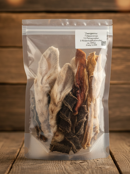 Zwergenmix – Natürliche Kauartikel Mix für kleine Hunde