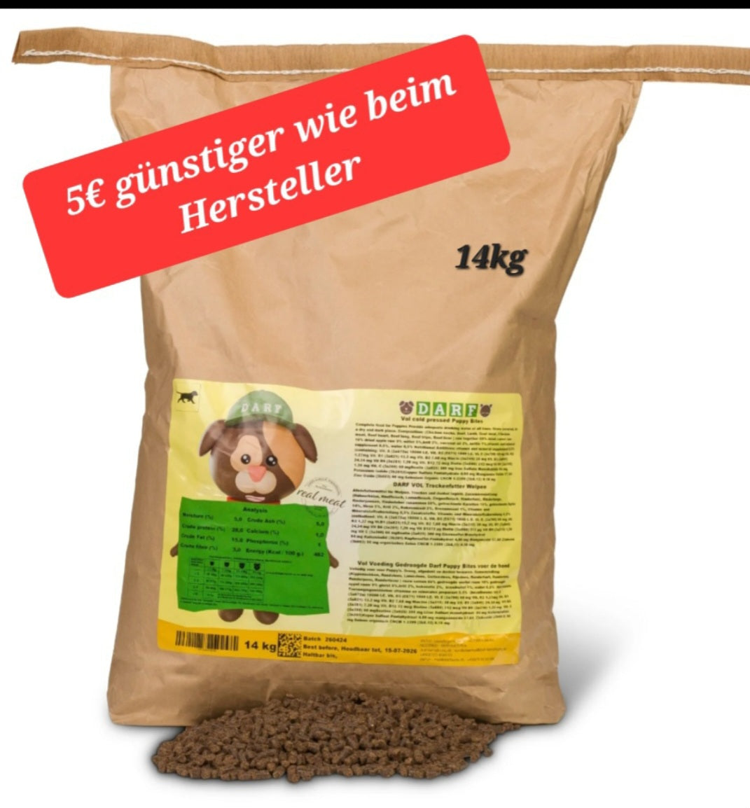 Darf Welpen-Trockenfutter 14kg
